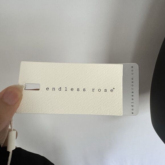 Revolve Endless Rose NWT Black Halter Dress 3D Flower Coquette Women’s Size S - Picture 6 of 7